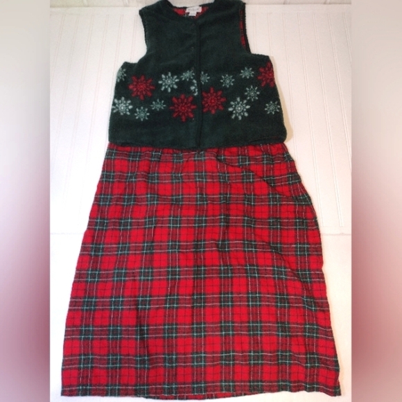 West bound set of 2. Vest and skirt green and red.  Size (S) - Picture 13 of 16